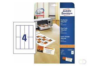 AVERY Avery Zweckform Tischkarte Inkjet/Laser/Kopierer, 100 Stück