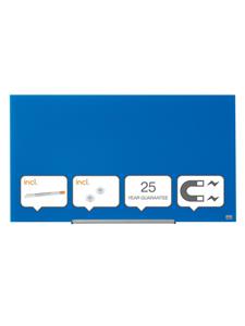 nobo Glas-Magnettafel Diamond, (B)993 x (H)559 mm, blau