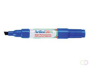 artline 30N Permanent Marker Schuine Punt Blauw 12 Stuks