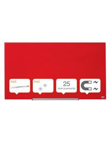 nobo Magnetisch glasbord 1905184 993 x 22 x 559 mm Rood