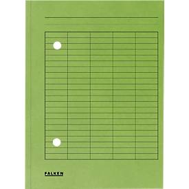 Falken Dossiermap Circulatie A4 Groen Karton 22 x 31,8 cm 100 Stuks