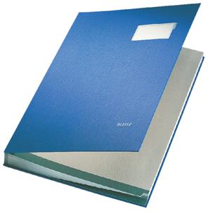 LEITZ Unterschriftenmappe, PP-Überzug, 10 Fächer, blau