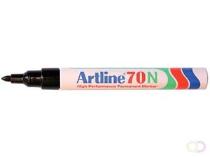 artline 70N Permanent Marker Medium Ronde Punt Zwart 12 Stuks