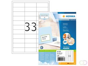 herma Adresetiketten 4275 Wit 66 x 25,4 mm 100 Vellen à 33 Etiketten