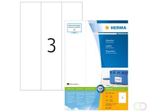 herma Multifunctionele etiketten 4657 Wit 70 x 297 mm 100 Vellen à 3 Etiketten