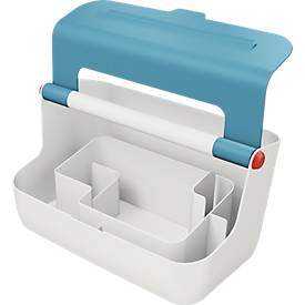 LEITZ Mobile Aufbewahrungsbox Cosy, hellgrau/blau