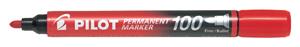 PILOT Permanentmarker 100 SCA-100-R rot 1mm Rundspitze