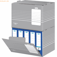 Elba Archivbox tric grau/weiß 46,5 x 36 x 32,5 cm DIN A4