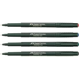 FABER-CASTELL Finepen Document, 0,4 mm, rood, 10 st.