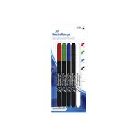 MediaRange CD/DVD/BlueRay-Marker MR704 5er Etui farbig sortiert 0,7mm Rundspitze