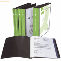 Q-CONNECT Sichtbuch schwarz mit 100 Taschen PP A4