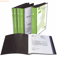 Q-Connect showalbum personaliseerbaar A4 100 tassen zwart