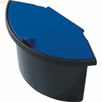 Helit Abfalleinsatz 2 Liter mit Deckel für H61057/58 schwarz/blau