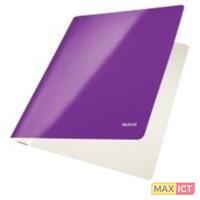 LEITZ Schnellhefter WOW 3001 A4 violett metallic 300g Karton kaufmännische Heftung / Amtsheftung bis 250 Blatt