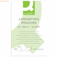 Q-CONNECT Laminierfolien 54x86mm 125 mic glänzend 100 Stück