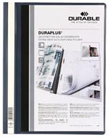 Durable Schnellhefter Duraplus A4+ überbreit dunkelblau PVC Kunststoff kaufmännische Heftung bis 200 Blatt
