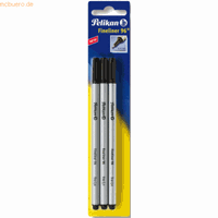 PELIKAN 940601 96/3/B 0.4mm Feinliner Bk 3St schwarz