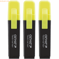 GENIE Textmarker 4002 gelb 1-5mm Keilspitze 3 Stück