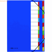 Pagna Ordnungsmappe Deskorganizer blau 238x330x15mm 12-tlg.