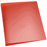 Q-CONNECT Ringbuch A4 rot-transparent 2-Ring Ø 25mm