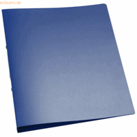 Q-CONNECT Ringbuch A4 blau-transparent 2-Ring Ø 25mm