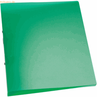 Q-CONNECT Ringbuch A4 grün-transparent 2-Ring Ø 25mm