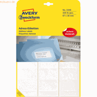 AVERY Adresetiket Zweckform 67x38mm wit pakje a 240 etiketten