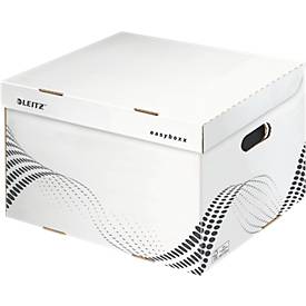 LEITZ archiefcontainers easyboxx, gemaakt van gerecycled karton, Maat L, 10 stuks