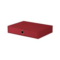 Rössler Schubladenbox Soho 1524452360 rot/rot 1 Schublade geschlossen