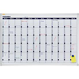 Franken VO-12 Jaarplantafel Wit Magneet 90 cm x 60 cm