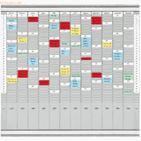 Franken Steckplantafel Set 5 mit 12 Trägern à 35 Fächer