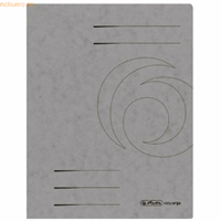 Herlitz Schnellhefter 1090 A4 intensiv grau 355g Karton kaufmännische Heftung / Amtsheftung bis 250 Blatt