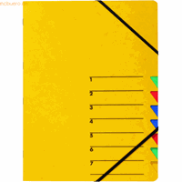 Pagna Ordnungsmappe A4 Easy gelb Pressspan 7 Fächer