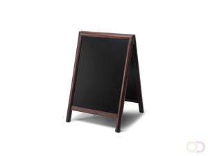 Stoepbord Krijt A-model JD Natura collectie - Donkerbruin 55x85