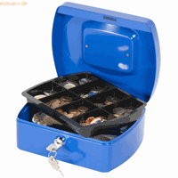 Q-CONNECT geldkoffer, 205 x 160 x 85 mm, blauw