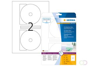 Herma CD Etiketten Maxi 4850 Ø 116 mm weiß 50 Stück CDs / DVDs