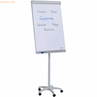 Franken Flipchart Standard Mobil 67x95 hellgrau auf Rollen