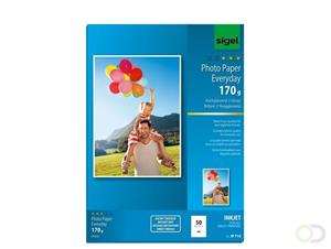 Sigel inkjetfotopapier Everyday plus A4 wit 170gr 50 vel