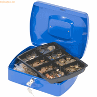 Q-CONNECT geldkoffer, 255 x 200 x 85 mm, blauw