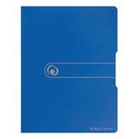 Herlitz Sichtbuch PP A4, 20 Hüllen, blau opak f. 40 Blätter, mit Rückenschild