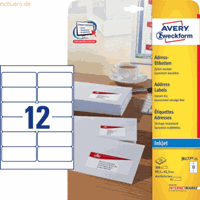 Avery Zweckform J8177 - address labels - 300 label(s) - 42.3 x 99.1 mm