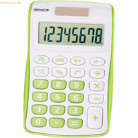 GENIE Taschenrechner 120 Solar-/Batterie LCD-Display weiß/grün 1-zeilig 12-stellig