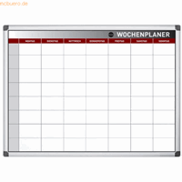 Bi-office Wochenplaner Earth-It 90 x 60 cm (B x H) Aluminium weiß