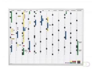Continu Jaaroverzicht magnetoplan, 900 x 600mm