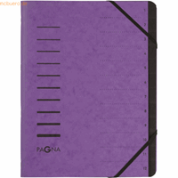 PAGNA Ordnungsmappe 12 Fächer violett 40059-10