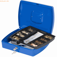 Q-CONNECT geldkoffer, 325 x 235 x 85 mm, blauw