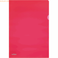 herlitz 10 Sichthüllen rot genarbt 50009091