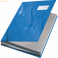 LEITZ design-vloeiboek 5745, 18 waaiers, karton, blauw
