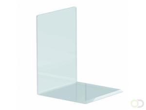 Boekensteunen van acryl, 10 x 10 x 13 cm, glashelder