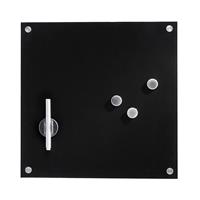 Zeller Glas-Memoboard schwarz
